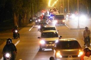 La caravana del campe�n